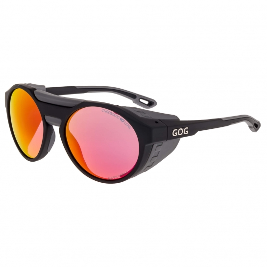 Górskie okulary z osłonkami przeciwsłoneczne fotochromowe GOG E495-2 w kat.2-4